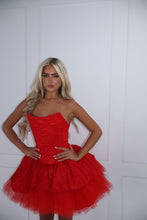 Load image into Gallery viewer, The GLIMMERA Dress - Red Lace