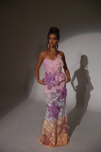 Load image into Gallery viewer, The DAPHNE Beaded Ombre Lace Dress with 3D Flowers