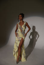 Load image into Gallery viewer, The RIVER Maxi Dress with Silver Jewel Embellishments