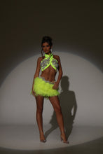 Load image into Gallery viewer, The JIANNA Feather Skirt and Wrap Top with Embellishments