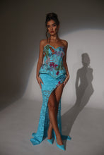 Load image into Gallery viewer, The RAVINA Embellished Basque and Skirt