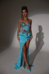 The RAVINA Embellished Basque and Skirt