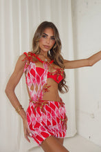 Load image into Gallery viewer, The CALISTA Bodysuit and Skirt with Starfish Appliqués