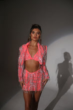 Load image into Gallery viewer, The COSETTE Beaded Tassel Blazer, Skirt and Bikini Top