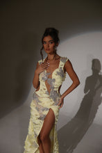 Load image into Gallery viewer, The RIVER Maxi Dress with Silver Jewel Embellishments