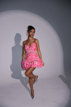 Load image into Gallery viewer, The MONICA Sweetheart Top and Dropped Waist Puffball Skirt