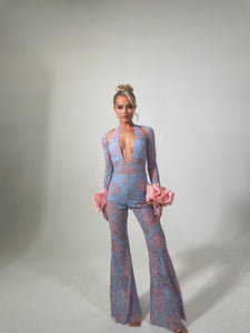 The SAFIYA Lace Jumpsuit and Bolero