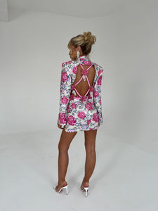 The ARIANNA Cropped Sequin Blazer