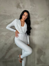 Load image into Gallery viewer, The EVELYN Jumpsuit (White/Silver)