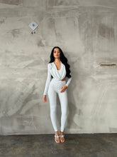 Load image into Gallery viewer, The EVELYN Jumpsuit (White/Silver)