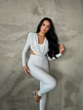 Load image into Gallery viewer, The EVELYN Jumpsuit (White/Silver)