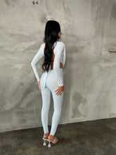 Load image into Gallery viewer, The EVELYN Jumpsuit (White/Silver)