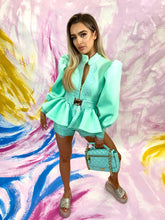 Load image into Gallery viewer, STORMI LUXE CO-ORD SHORTS (MINT)