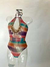 Load image into Gallery viewer, The CHARLOTTE Swimsuit, Sarong and Belt / Headband (Mix Colour Shine)