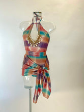 Load image into Gallery viewer, The CHARLOTTE Swimsuit, Sarong and Belt / Headband (Mix Colour Shine)