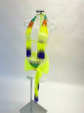 Load image into Gallery viewer, The LILY Bikini and Sarong (Neon Yellow)