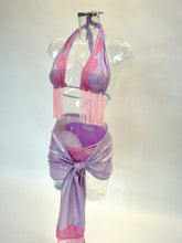 Load image into Gallery viewer, The LILY Bikini and Sarong (Lilac/Pink)