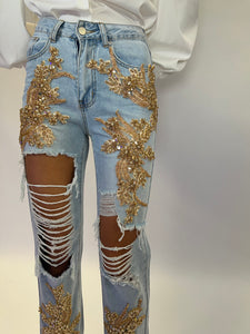 The JEWEL Jeans - Gold