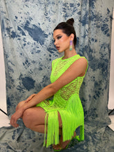 Load image into Gallery viewer, The BRENNA Top with Cut Out Dress (Neon Lace)