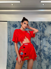 Load image into Gallery viewer, The ZARIA T-Shirt Dress (RED)