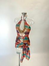 Load image into Gallery viewer, The CHARLOTTE Swimsuit, Sarong and Belt / Headband (Mix Colour Shine)