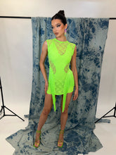 Load image into Gallery viewer, The BRENNA Top with Cut Out Dress (Neon Lace)