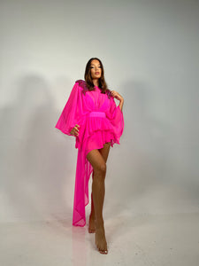 Pink - FREYA 3 Piece - Kaftan, Swimsuit and Long Skirt