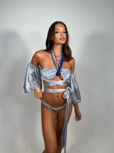 Silver Silk - LEVANA Bikini Top