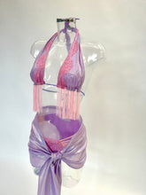 Load image into Gallery viewer, The LILY Bikini and Sarong (Lilac/Pink)