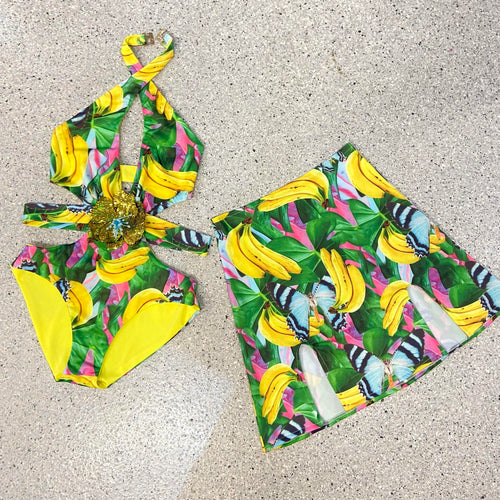 PROMOTION SWIMSUIT AND SKIRT - TROPICAL